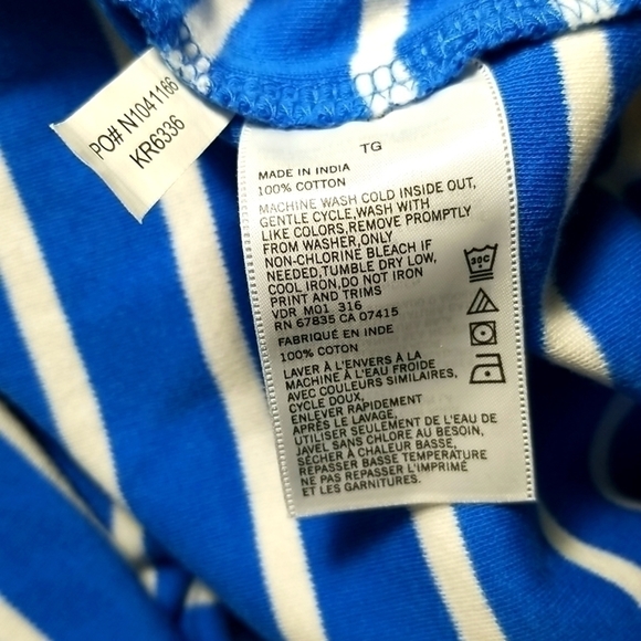 Nautica Men's Jersey Slim Fit Size XL Long Sleeve Blue Sailing Cotton - Picture 5 of 5